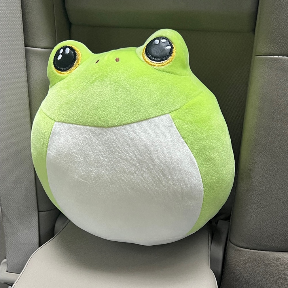 Ty Bright Green Frog Plush